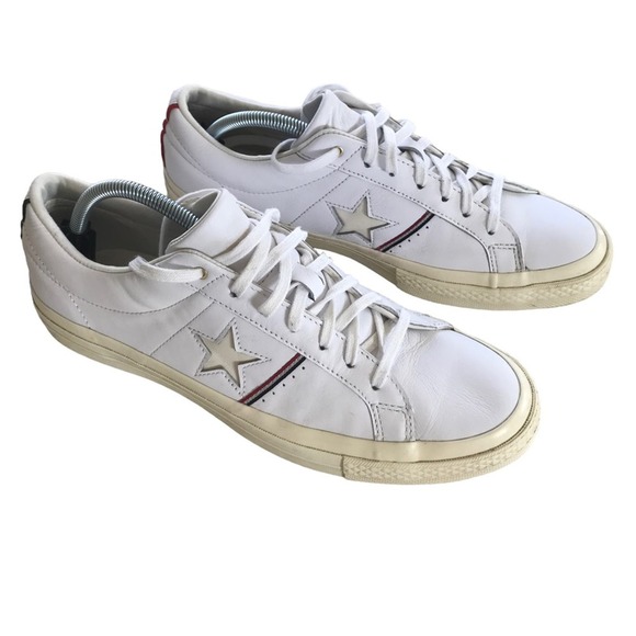 Converse Other - Converse One Star Piping Low Top In White/Enamel Red/Egret Skater